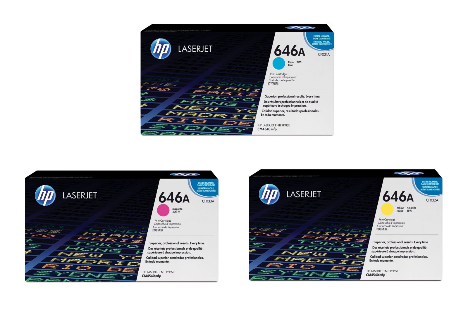 HP 648A 3 Colour Toner Cartridge Multipack