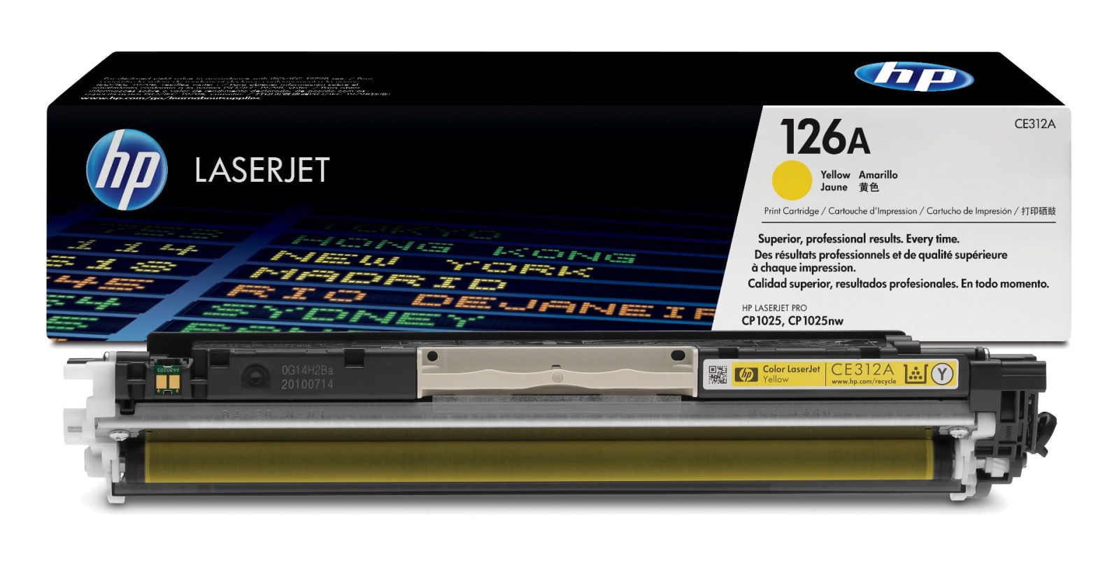 HP 126A Yellow Toner Cartridge - (CE312A)