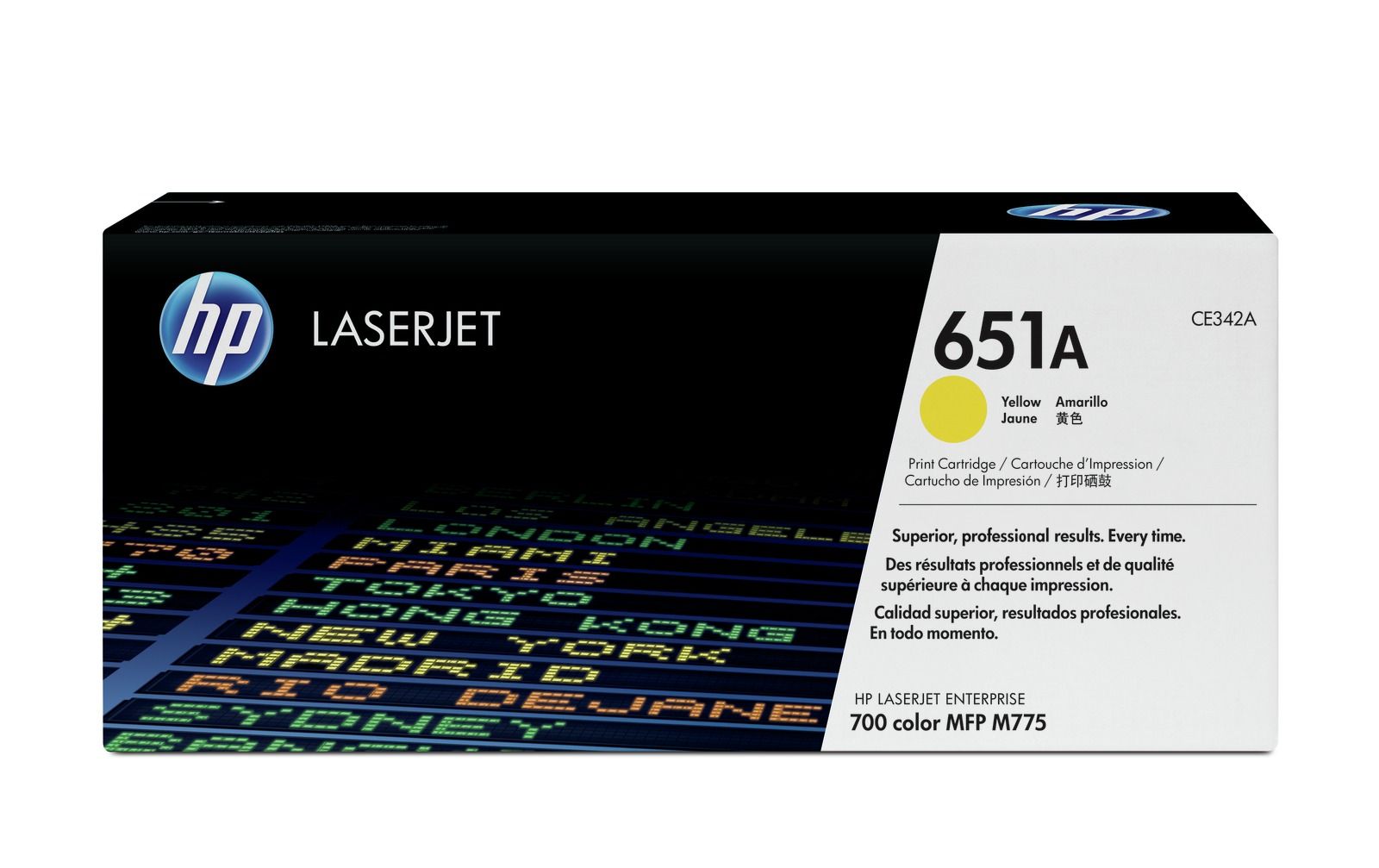 HP 651A Yellow Toner Cartridge - (CE342A)