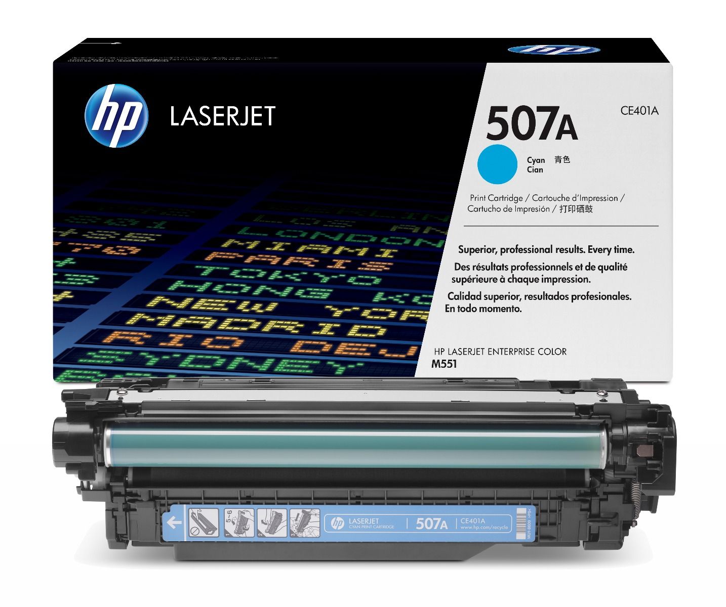 HP 507A Cyan Toner Cartridge - (CE401A)