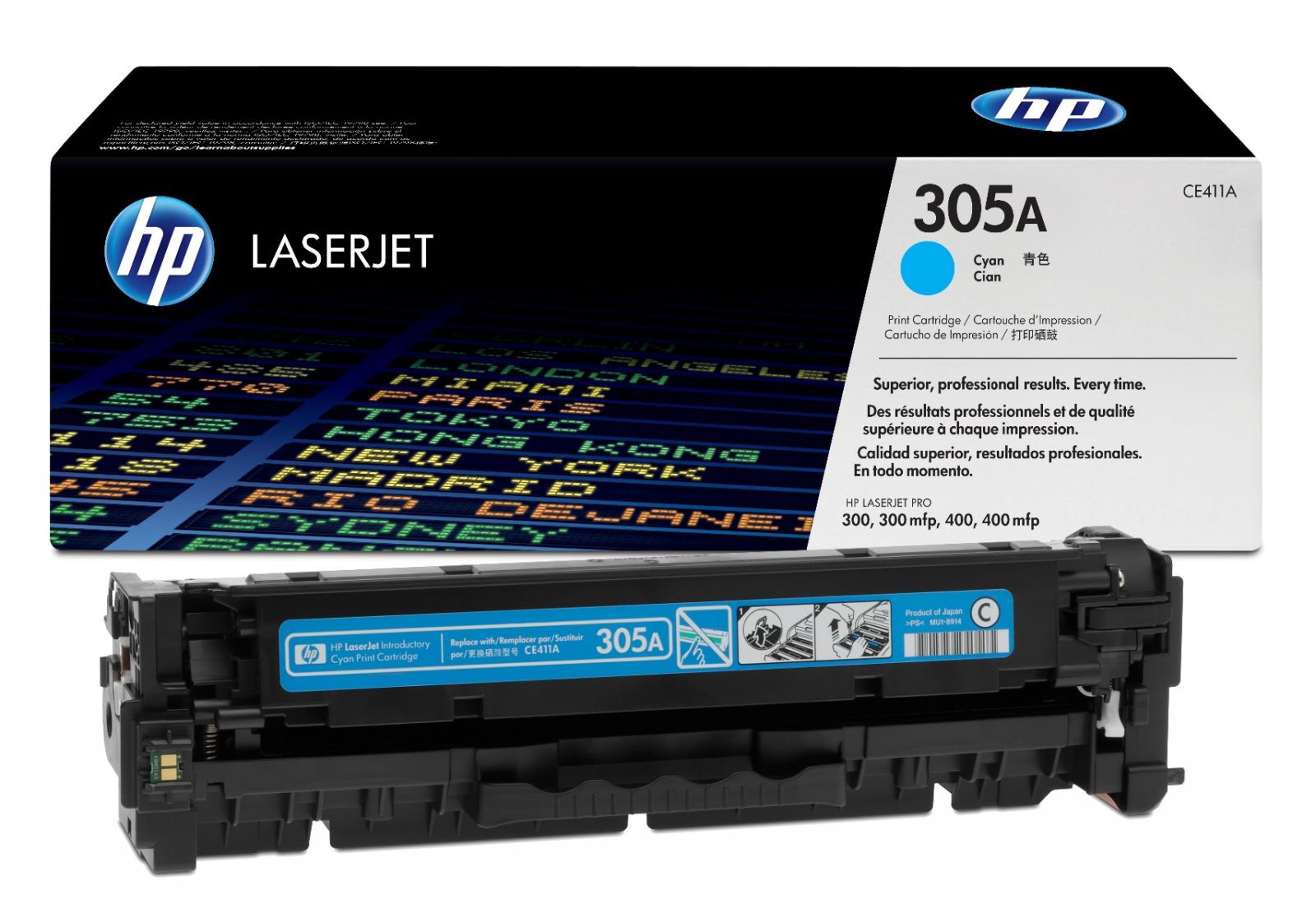 HP 305A Cyan Toner Cartridge - (CE411A)