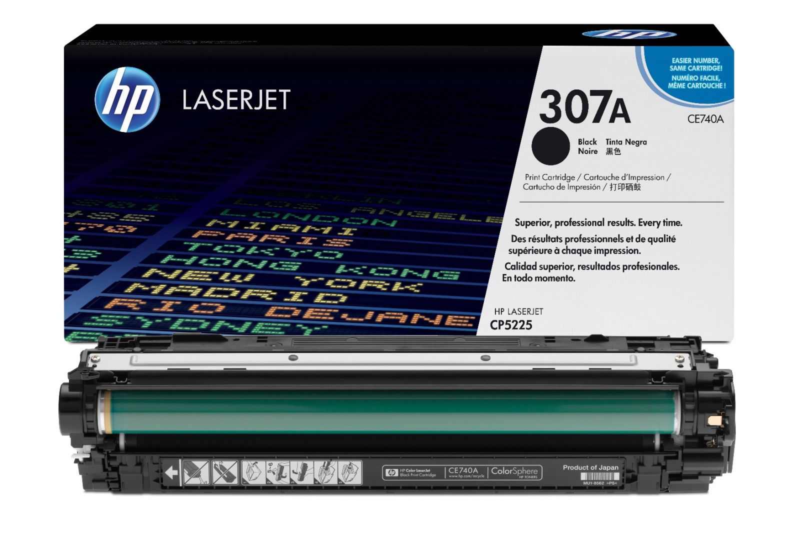 HP 307A Black Toner Cartridge - (CE740A)