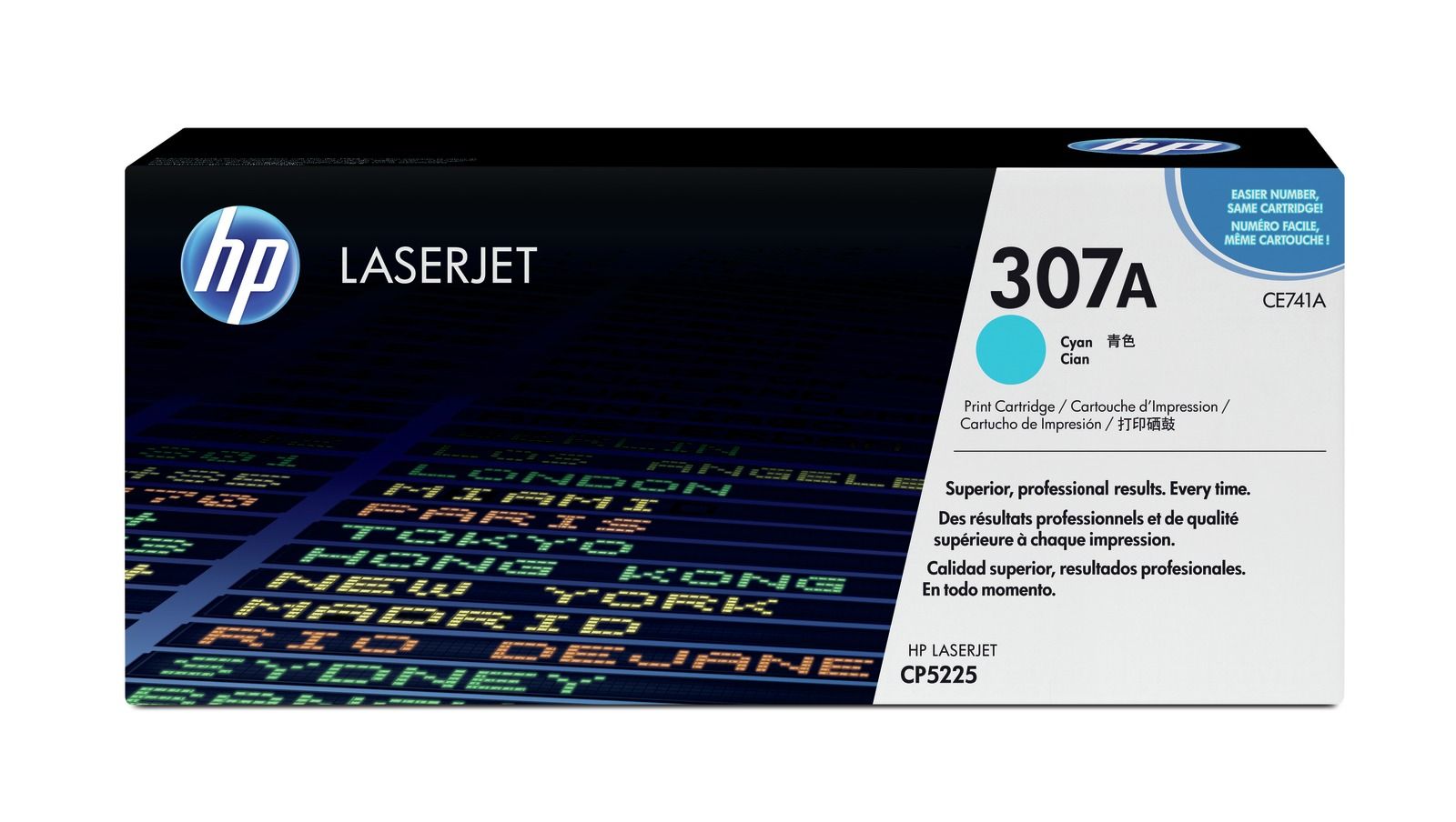 HP 307A Cyan Toner Cartridge - (CE741A)