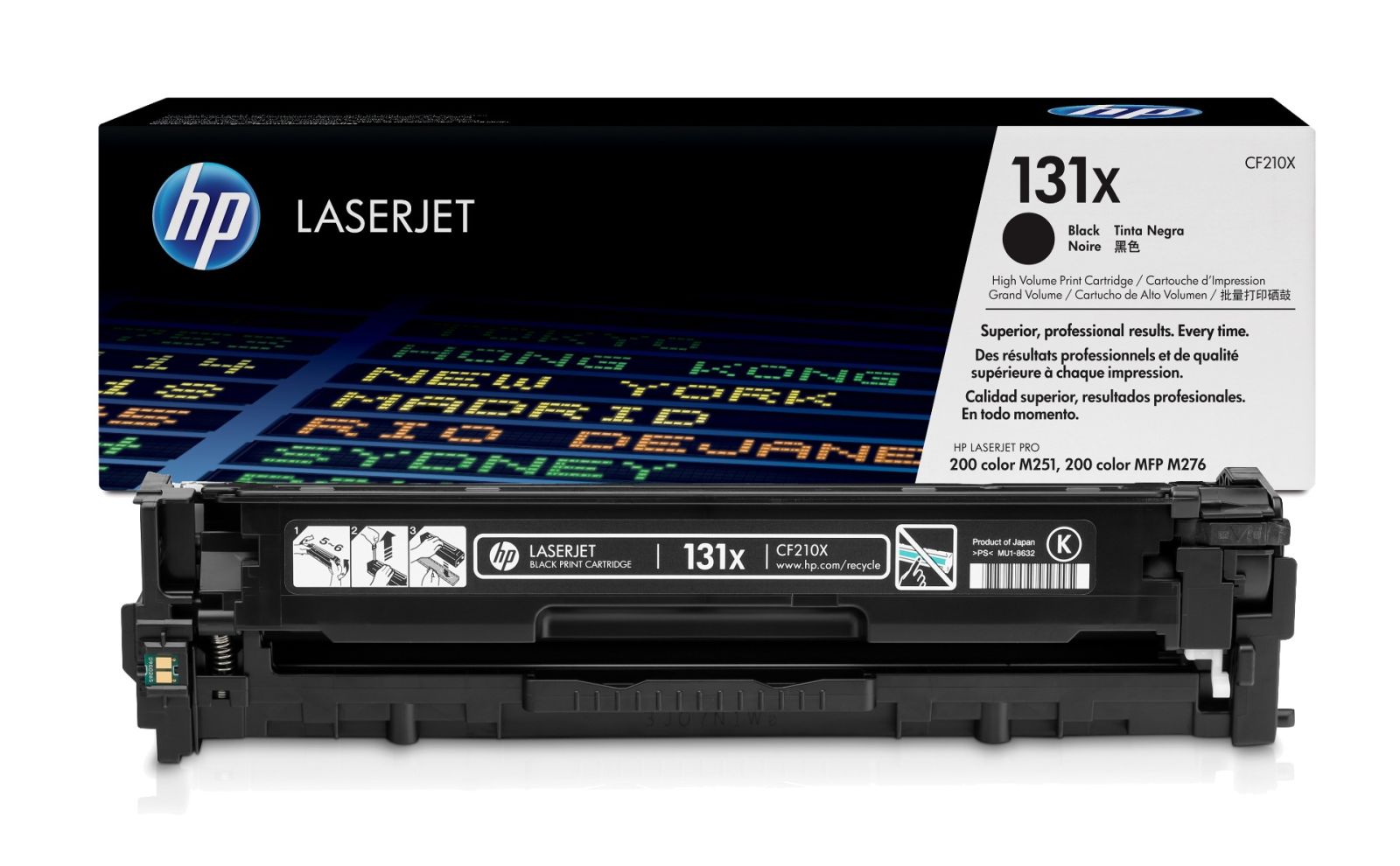 HP 131X High Capacity Black Toner Cartridge - (CF210X)