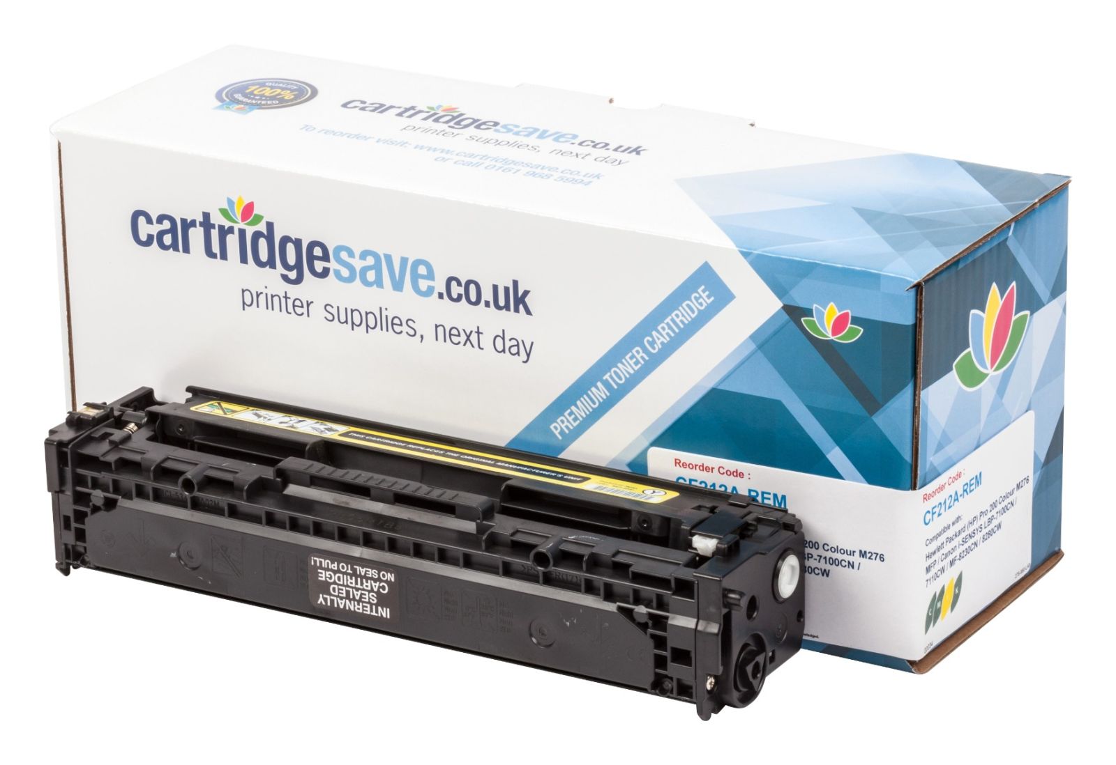 Compatible HP 131A Yellow Toner Cartridge - (CF212A)