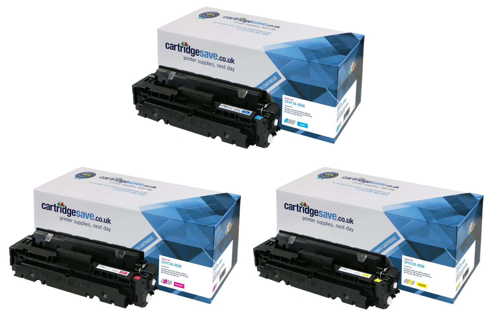 Compatible HP 410X 3 Colour High Capacity Toner Cartridge Multipack (CF252XM)