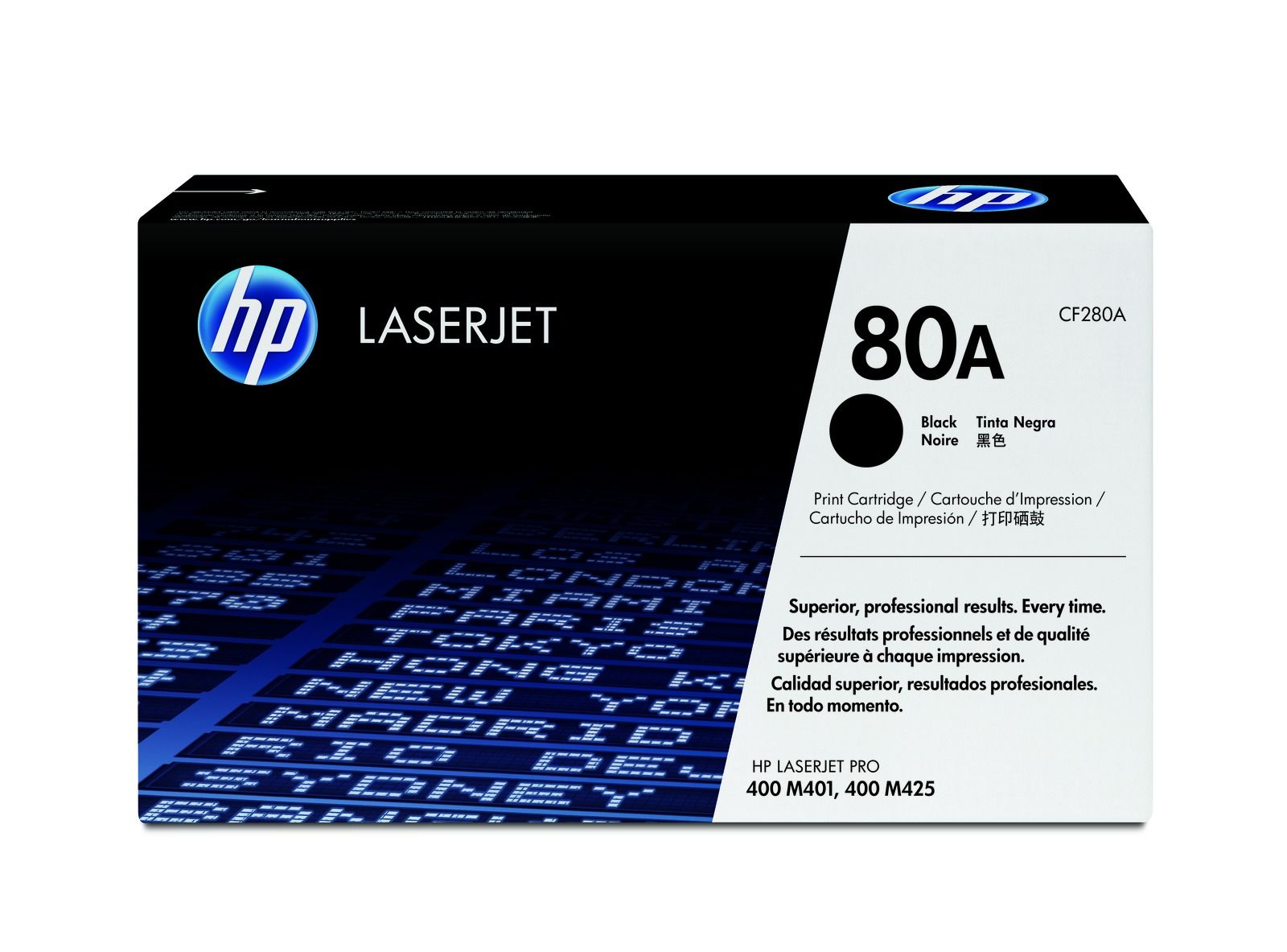 HP 80A Black Toner Cartridge - (CF280A)