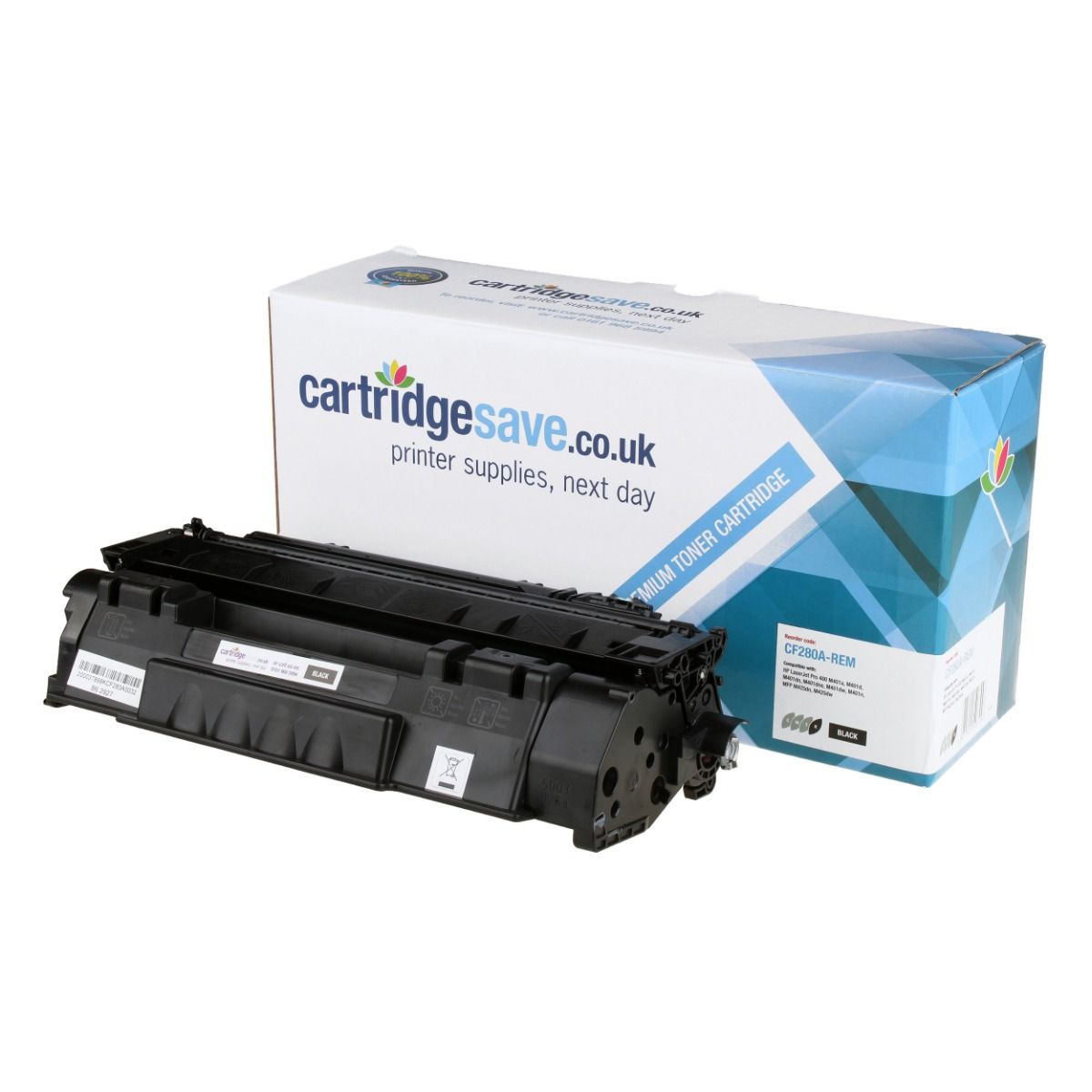 Compatible HP 80A Black Toner Cartridge - (CF280A)