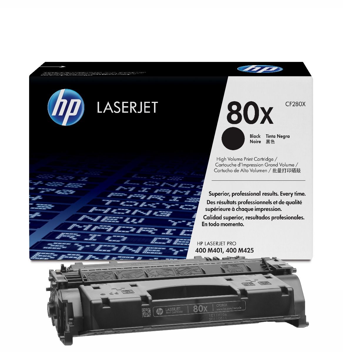 HP 80X High Capacity Black Toner Cartridge - (CF280X)