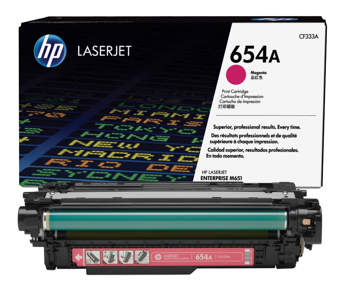 HP 654A Magenta Toner Cartridge - (CF333A)