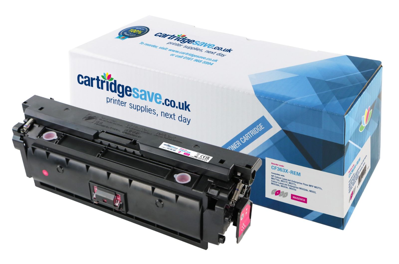 Compatible HP 508X High Capacity Magenta Toner Cartridge (CF363X)