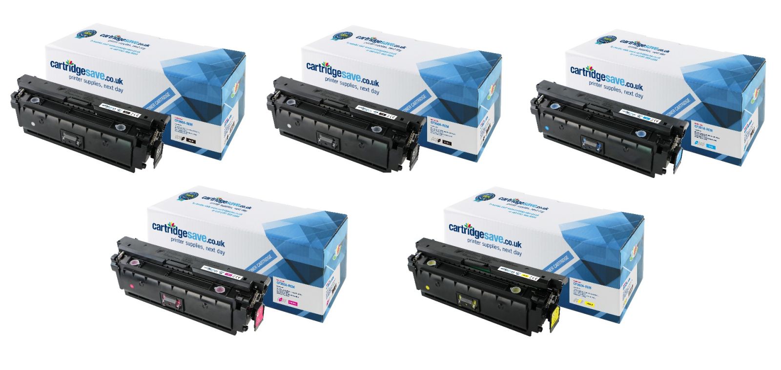 Compatible HP 508A 5 Colour Toner Cartridge Multipack