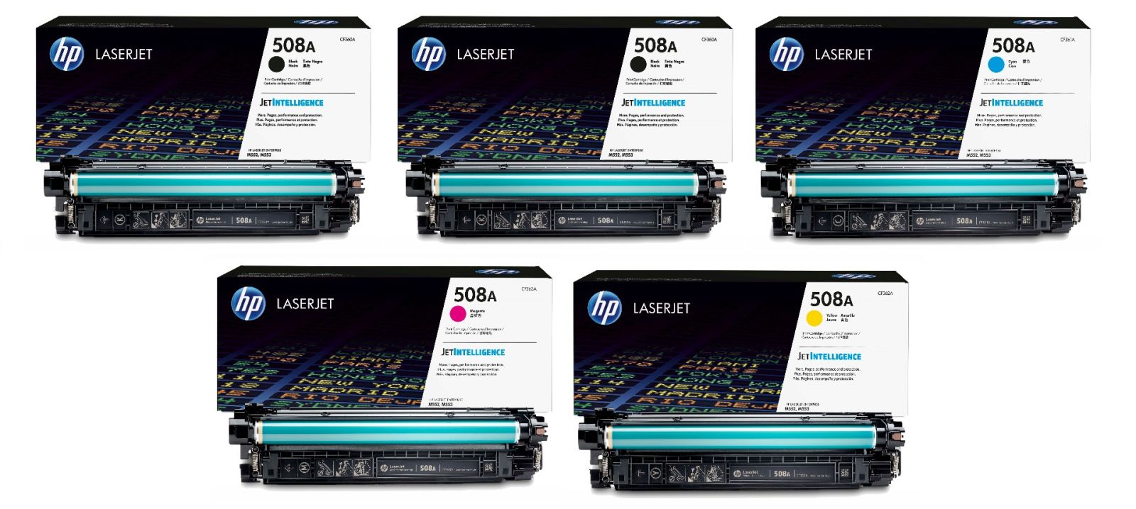 HP 508A 5 Colour Toner Cartridge Multipack