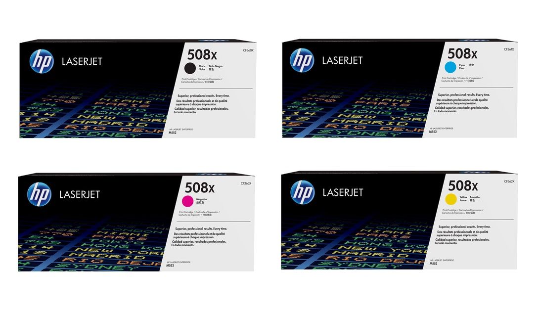 HP 508X High Capacity 4 Colour Toner Cartridge Multipack