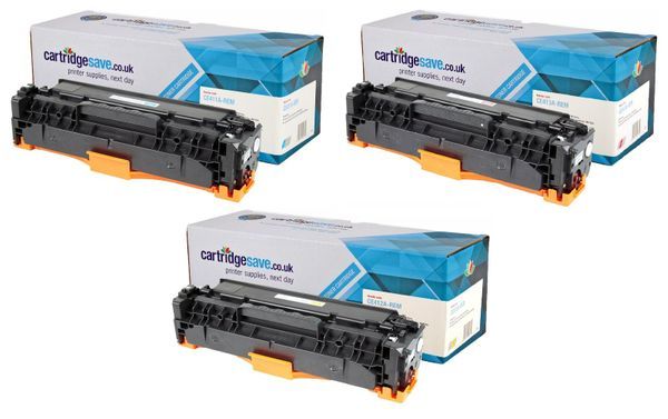 Compatible HP 305A 3 Colour Toner Cartridge Multipack (CF370AM)