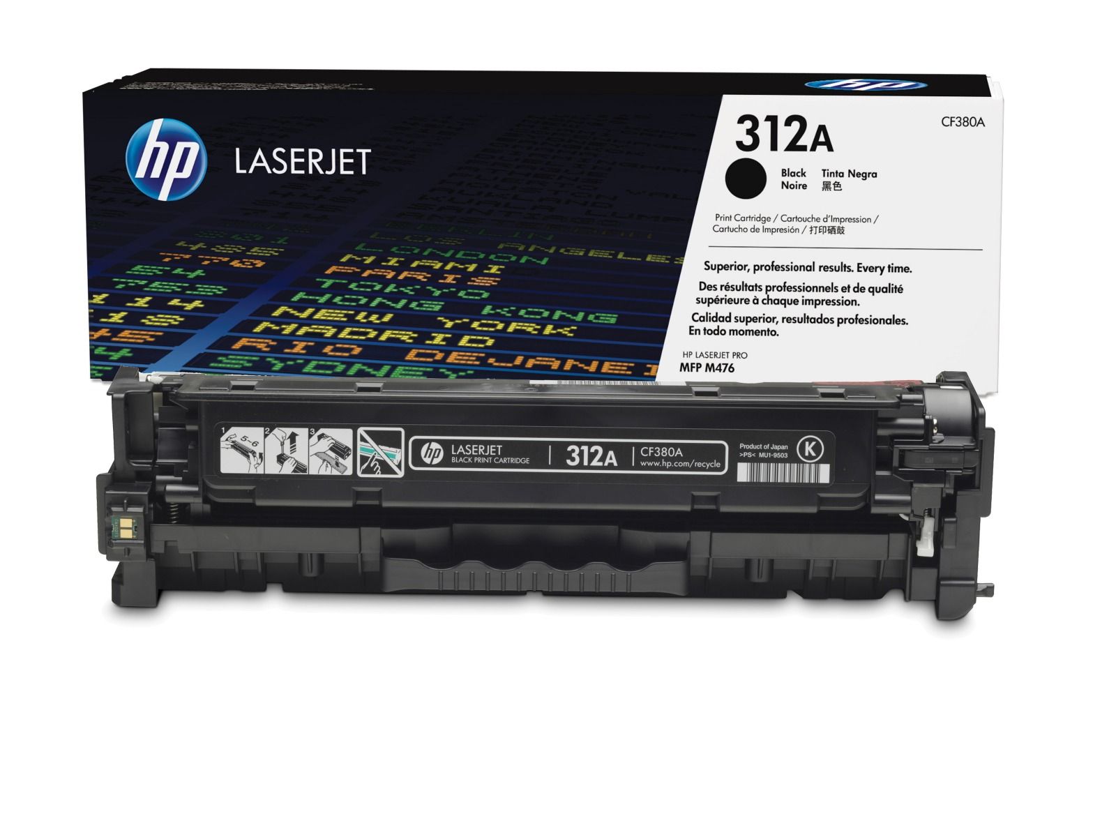 HP 312A Black Toner Cartridge - (CF380A)