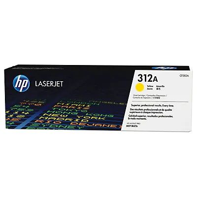 HP 312A Yellow Toner Cartridge - (CF382A)