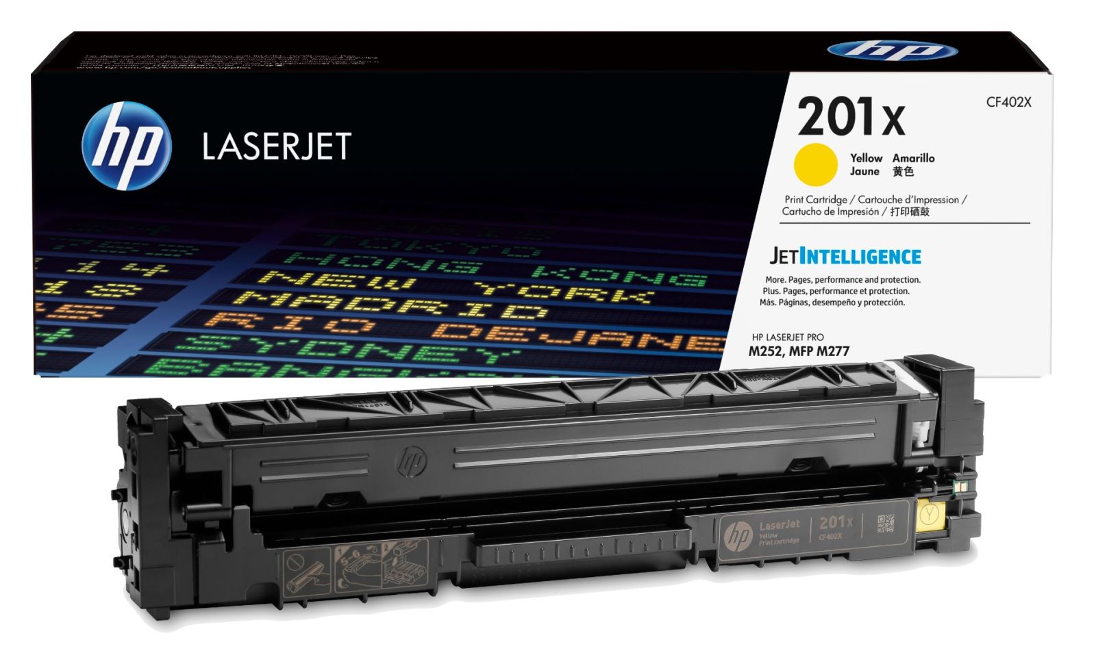 HP 201X High Capacity Yellow Toner Cartridge - (CF402X)