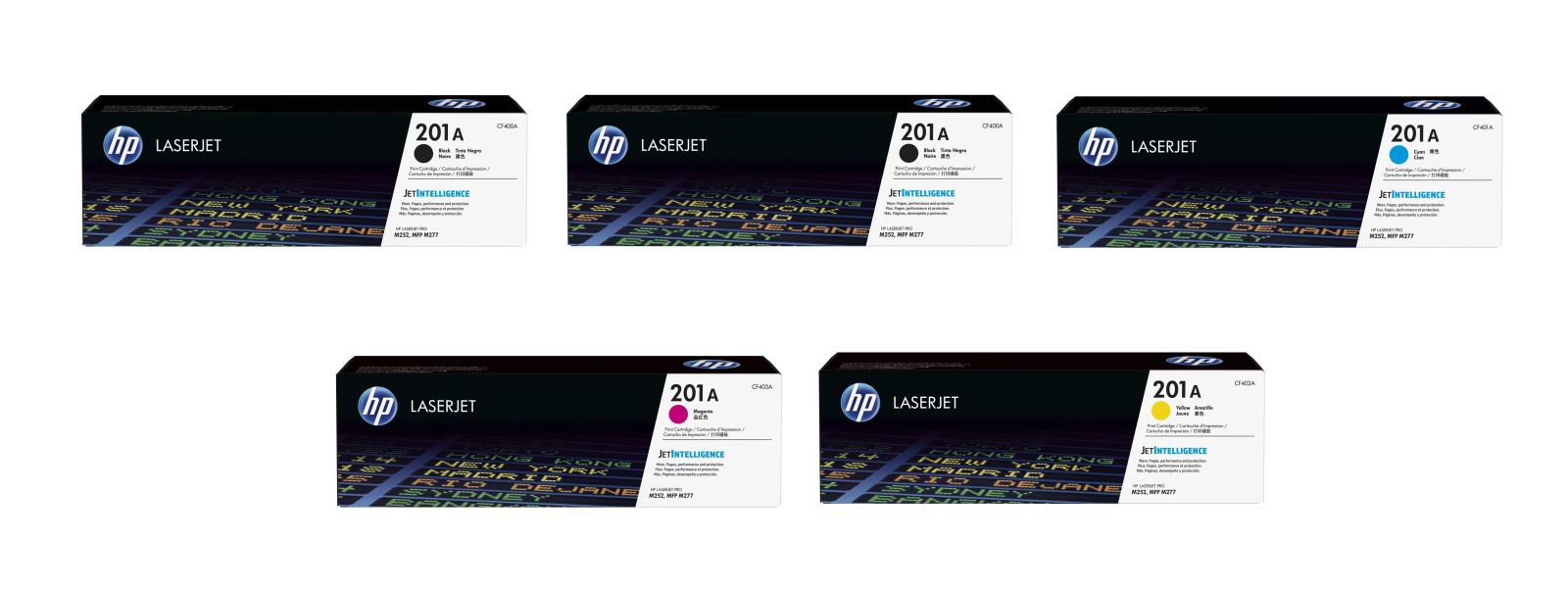 HP 201A 5 Colour Toner Cartridge Multipack