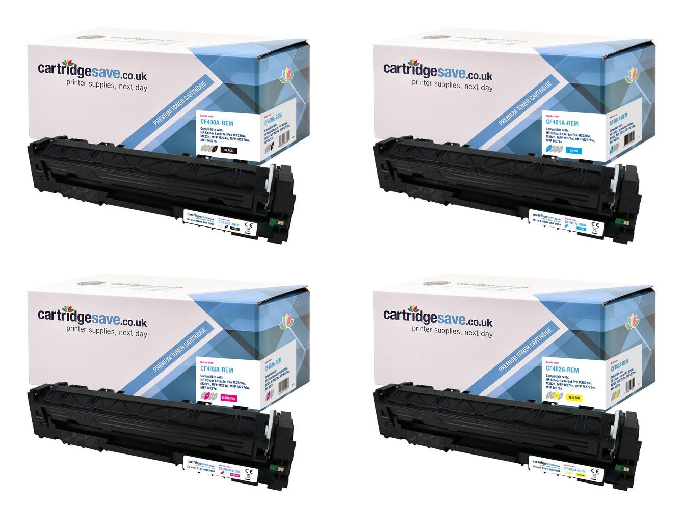 Compatible HP 201A 4 Colour Toner Cartridge Multipack