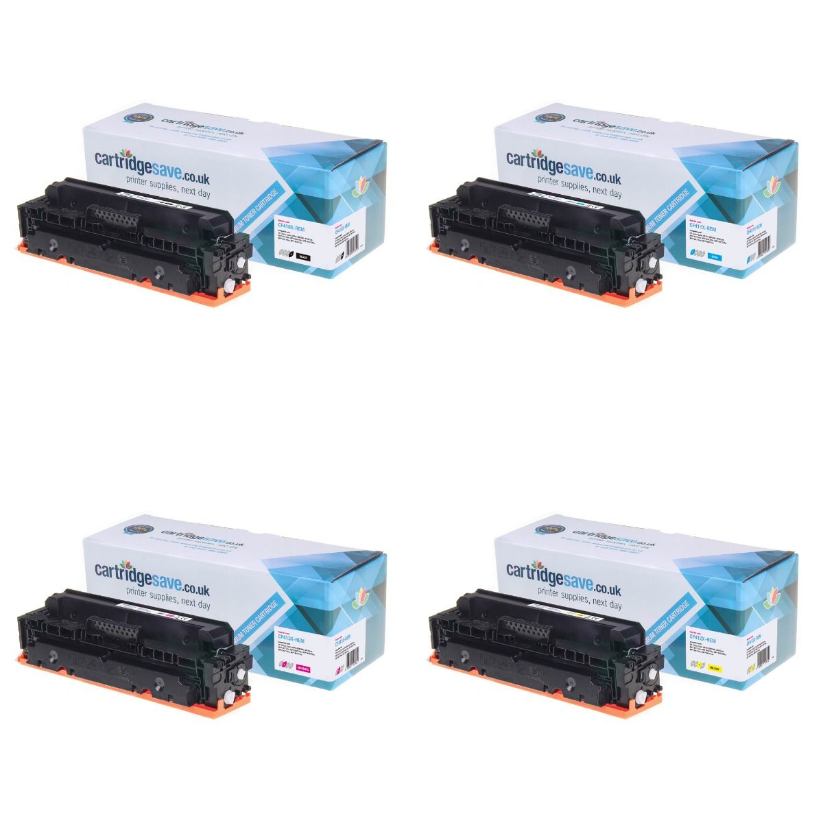 Compatible HP 410X 4 Colour High Capacity Toner Cartridge Multipack