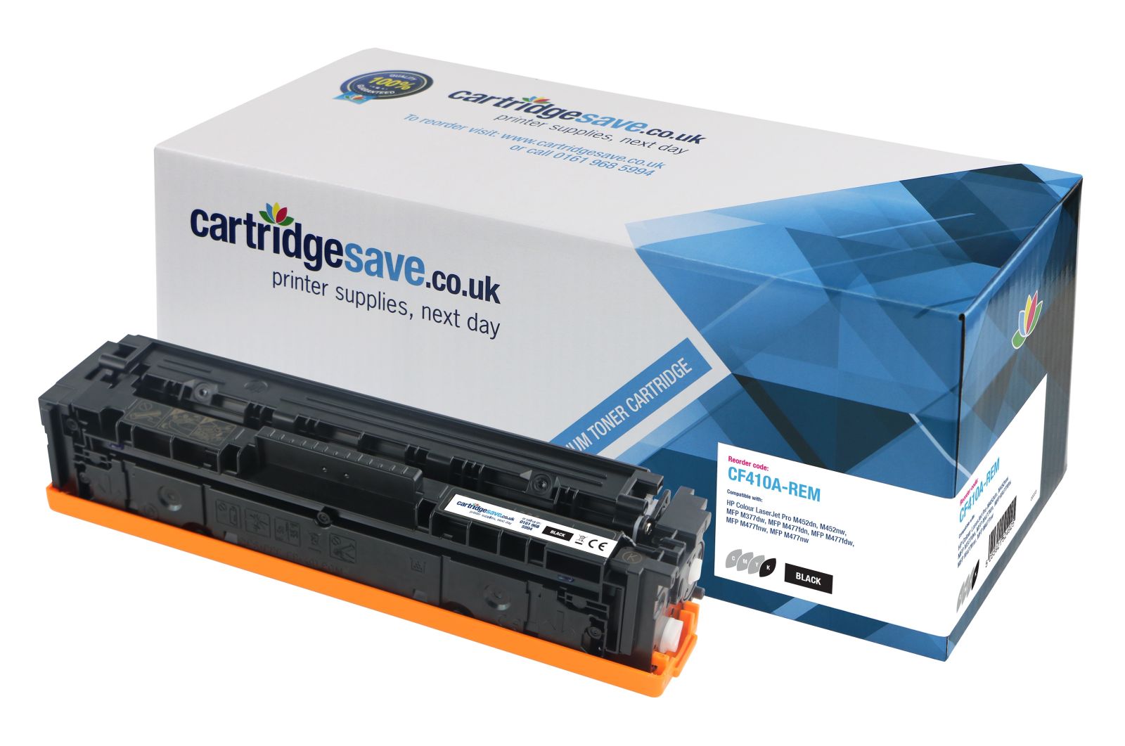 Compatible HP CF410A Black Toner Cartridge - (410A)