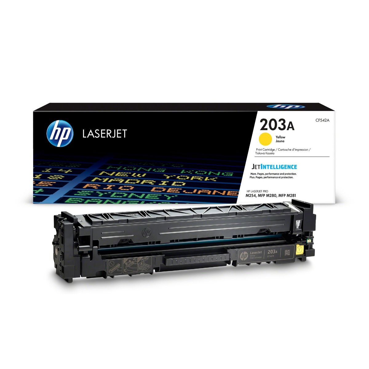 HP 203A Yellow Toner Cartridge - (CF542A)