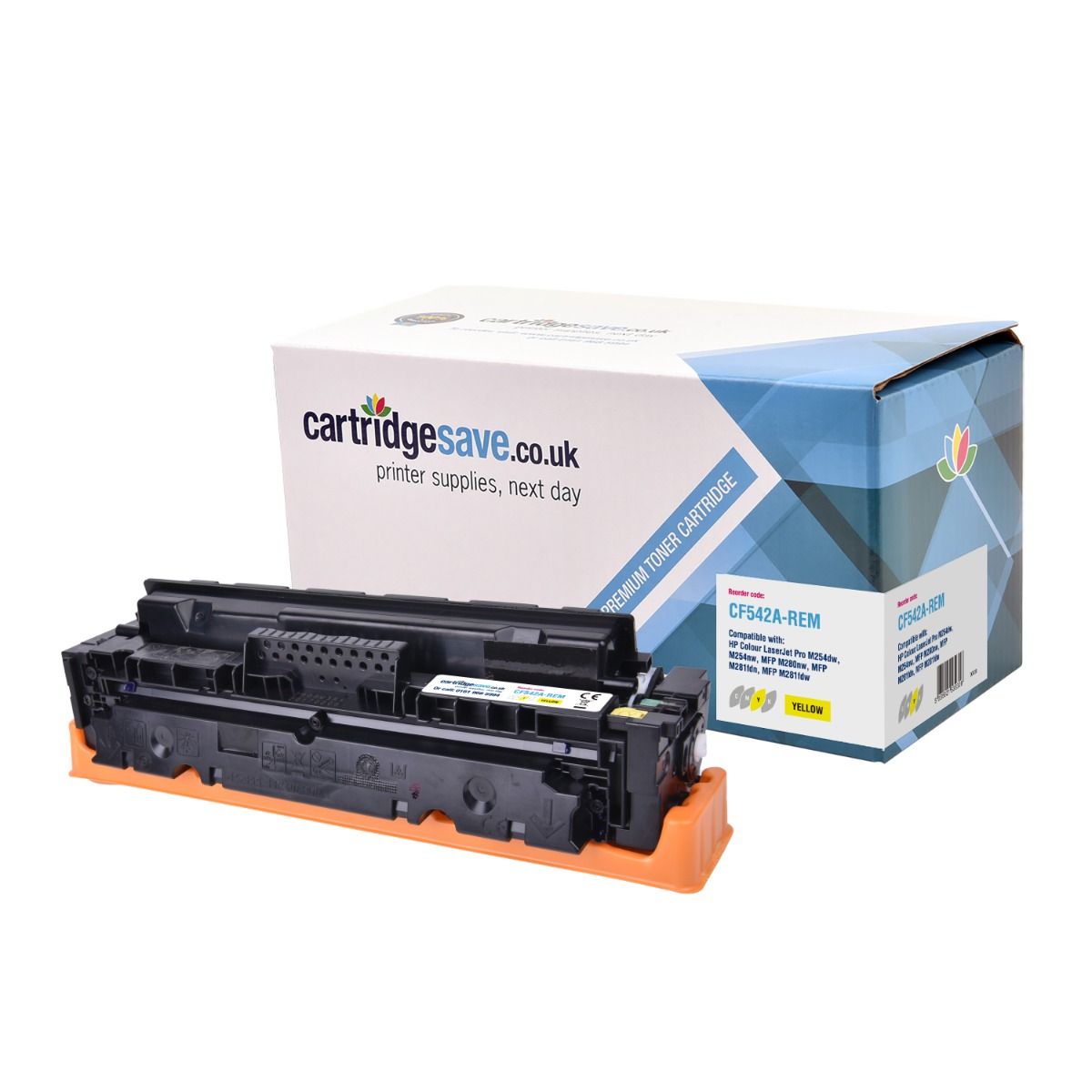 Compatible HP 203A Yellow Toner Cartridge - (CF542A)