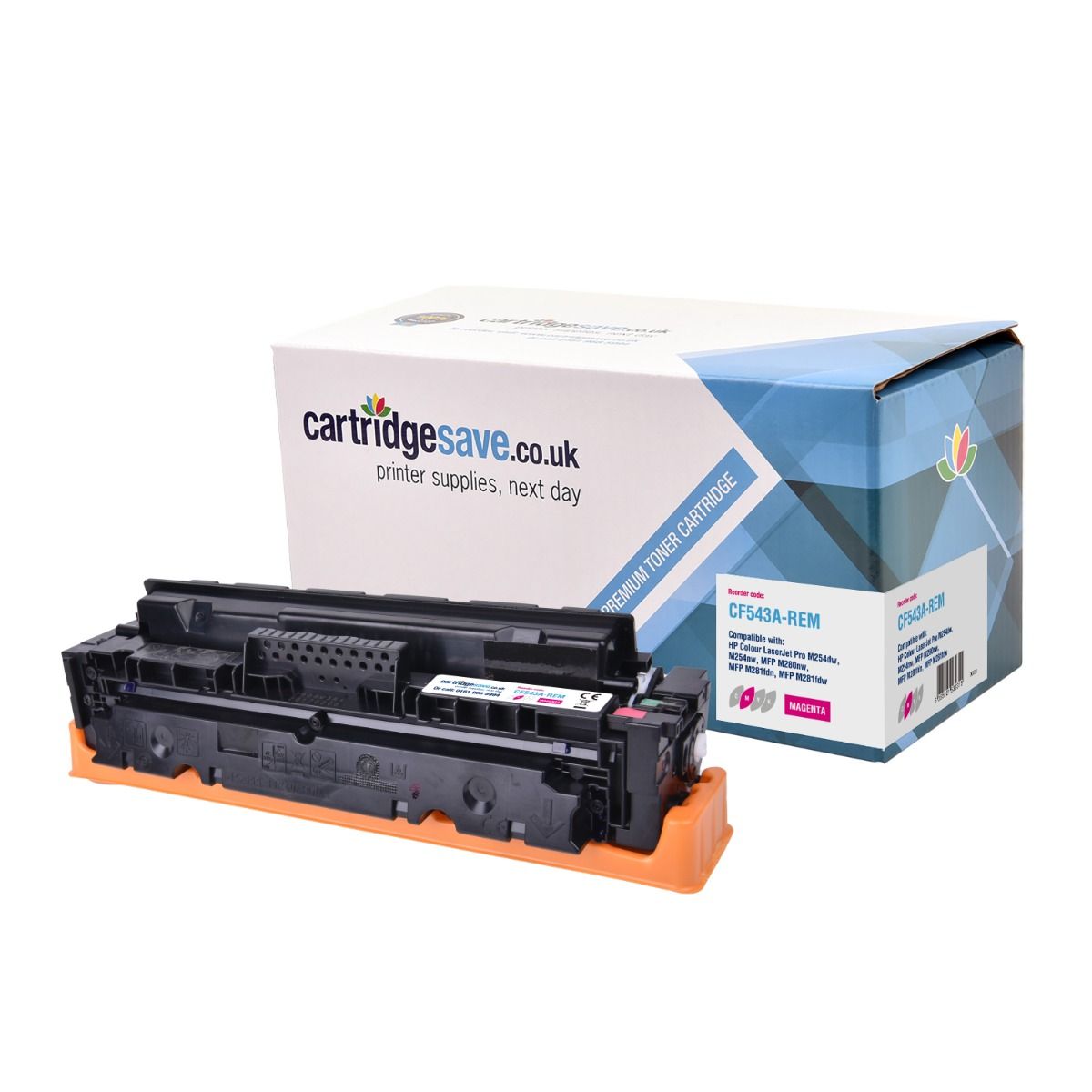 Compatible HP 203A Magenta Toner Cartridge - (CF543A)