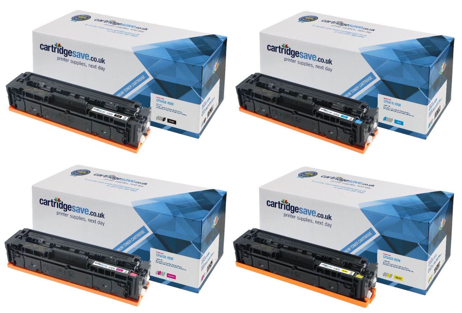 Compatible HP 203X High Capacity 4 Colour Toner Cartridge Multipack