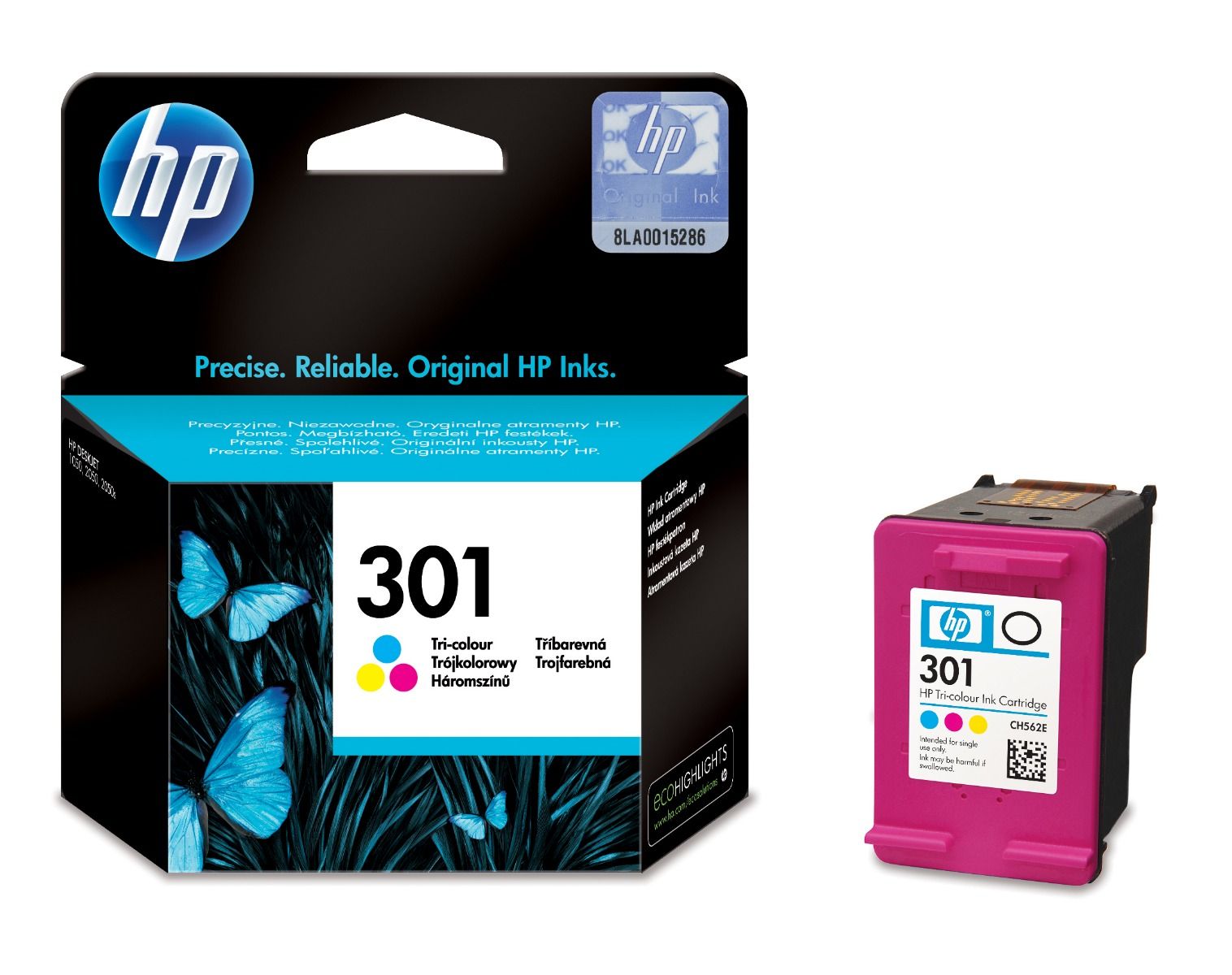 HP 301 Tri-Colour Ink Cartridge - (CH562EE)