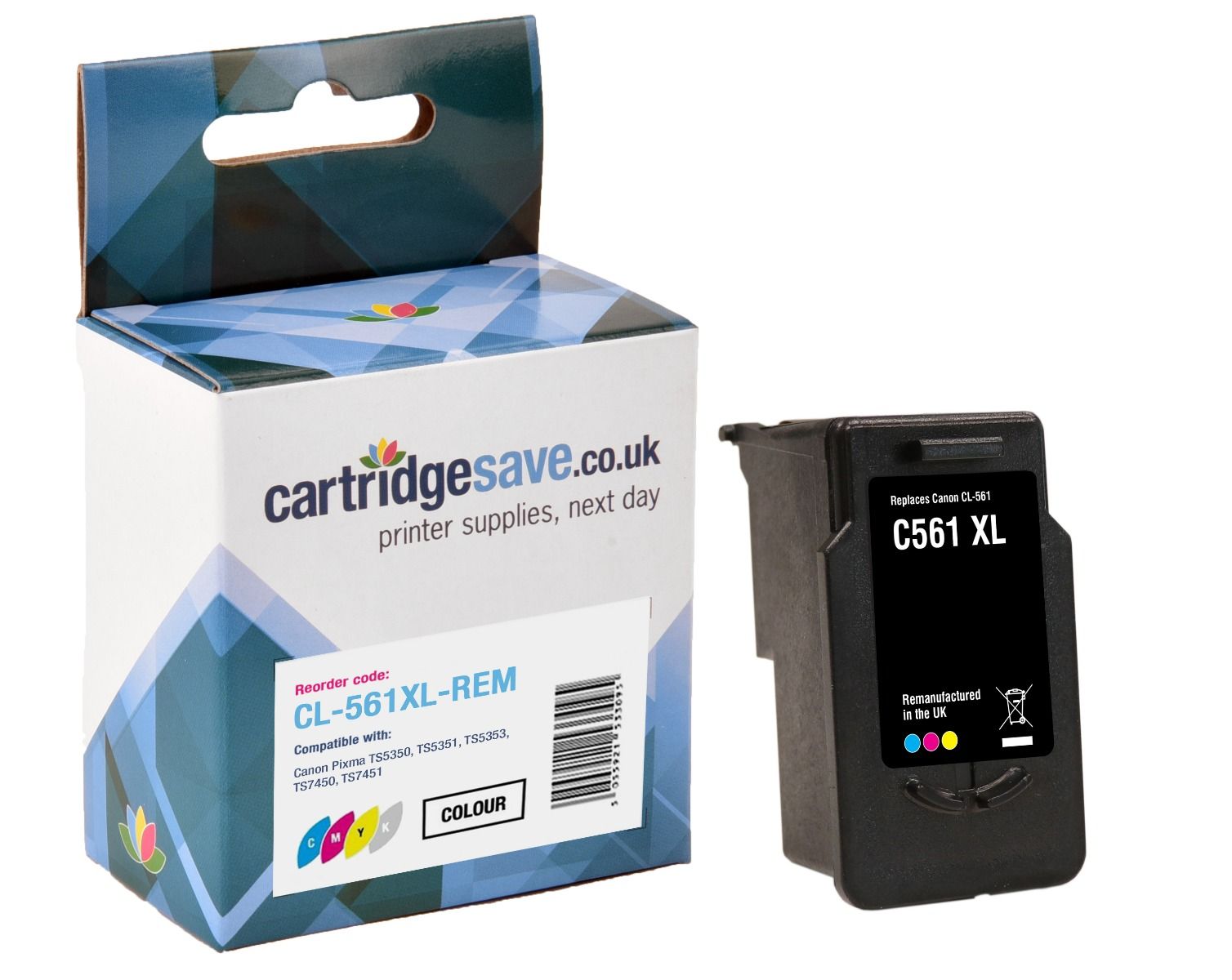 Compatible Canon CL-561XL High Capacity Tri-Colour Ink Cartridge