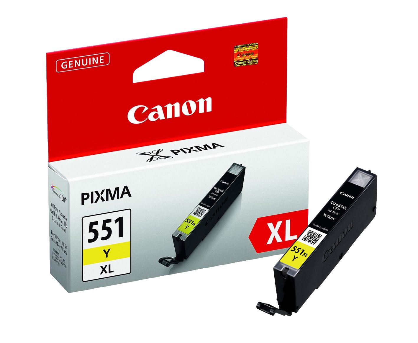 Canon CLI-551YXL High Capacity Yellow Ink Cartridge - (6446B001)