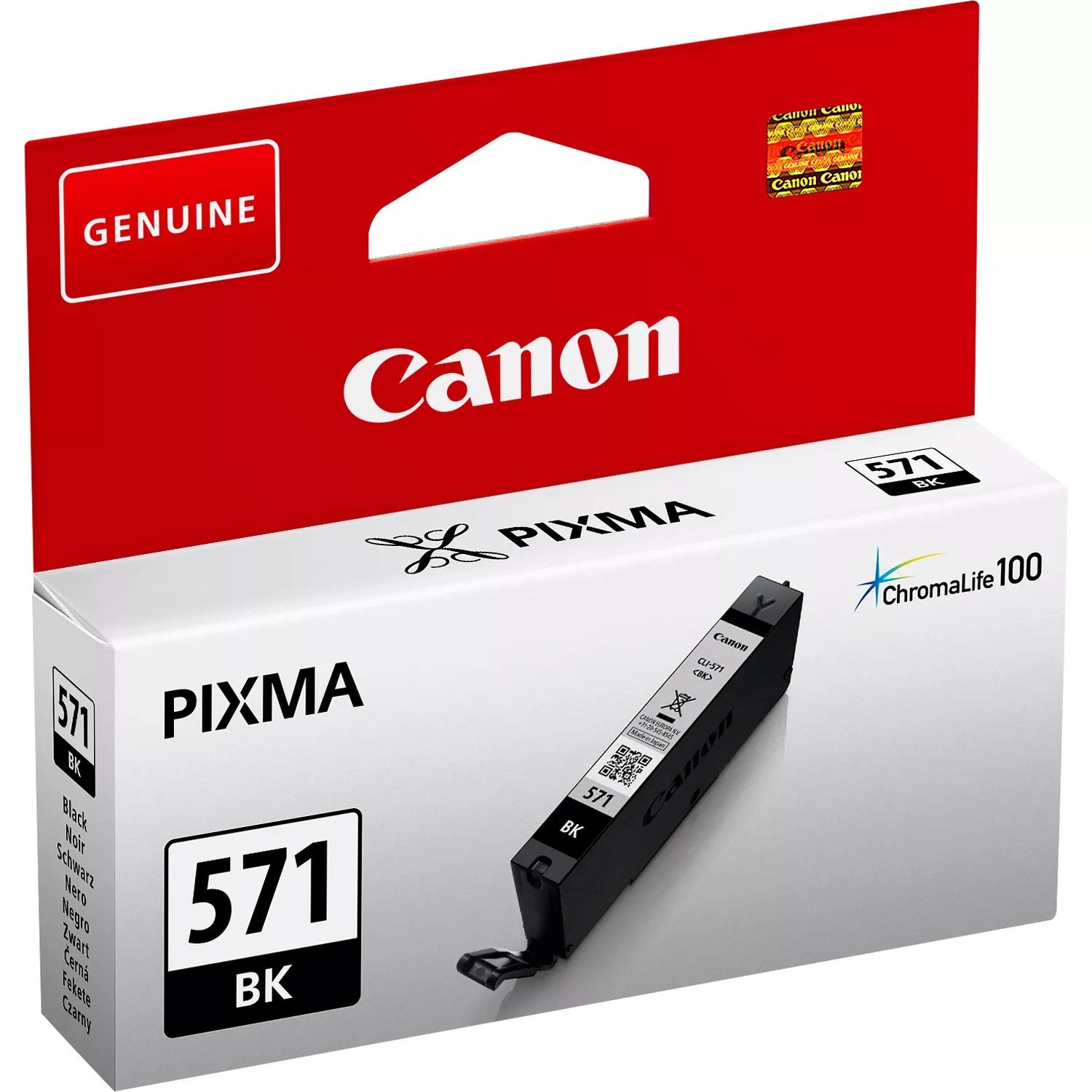 Canon CLI-571BK Black Ink Cartridge - (0385C001)