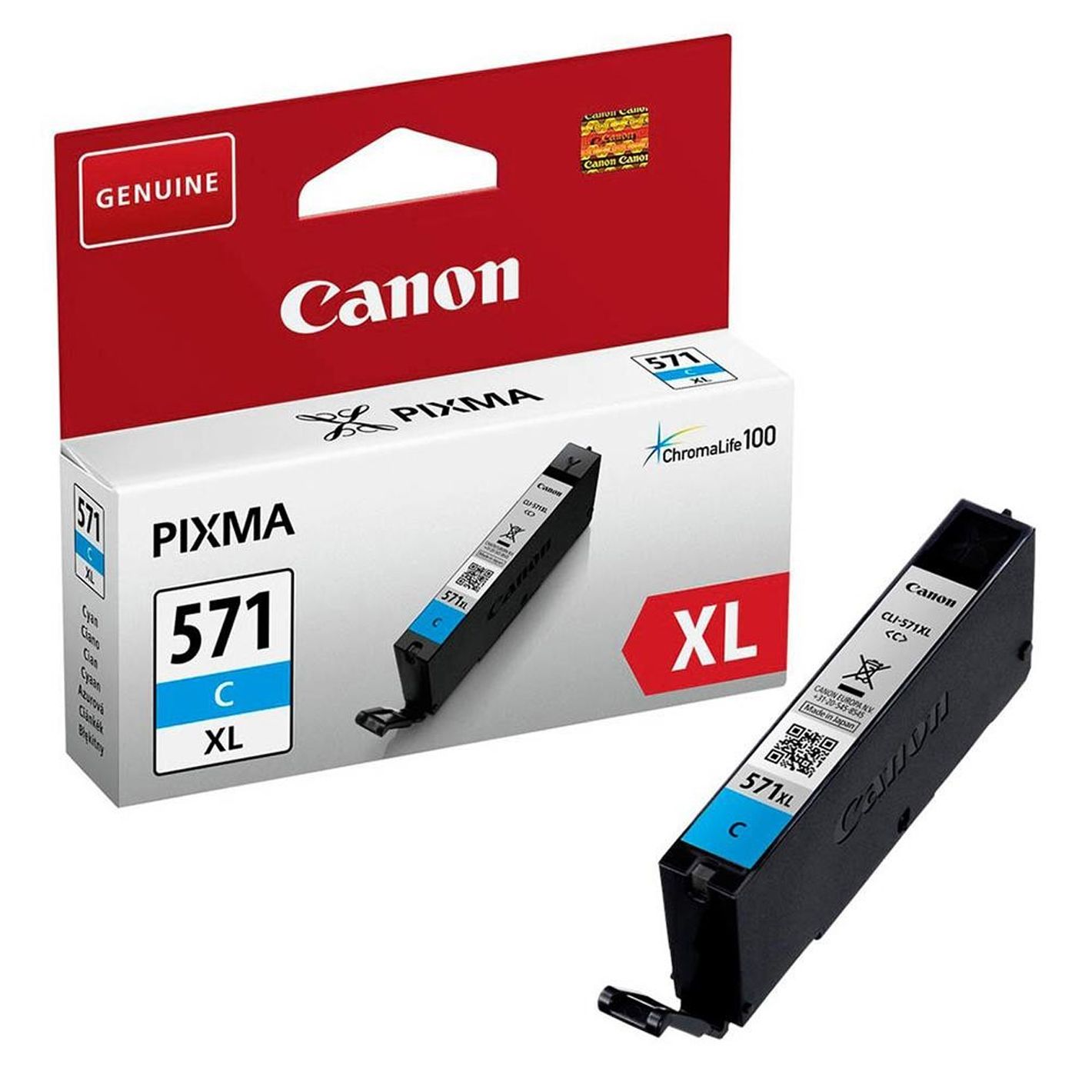 Canon CLI-571CXL High Capacity Cyan Ink Cartridge - (0332C001)