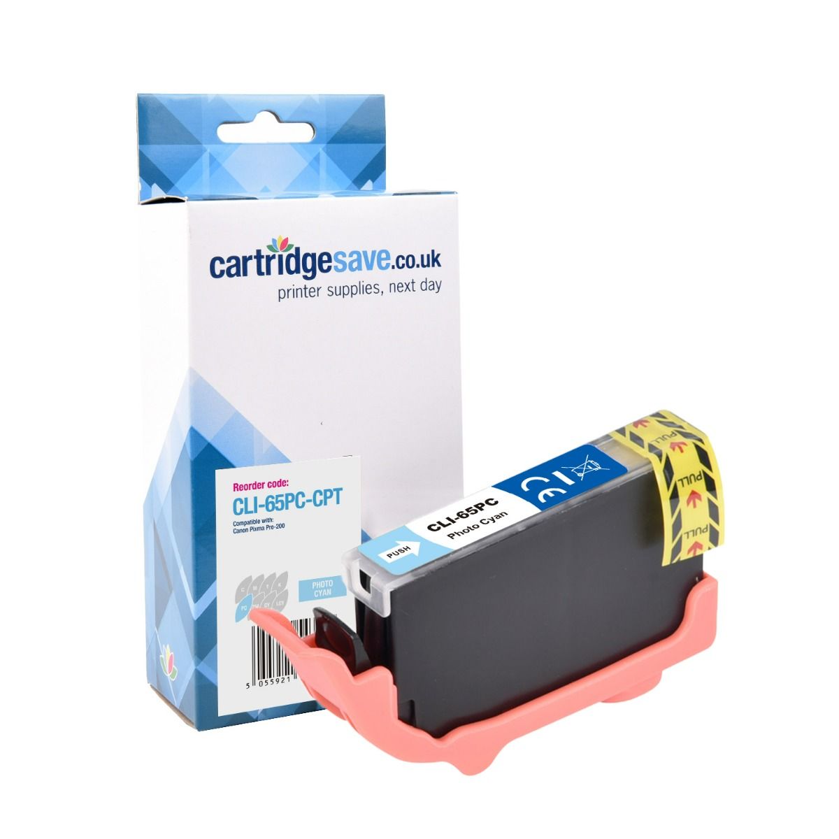 Compatible Canon CLI-65 Photo Cyan Ink Cartridge - (CLI-65PC)