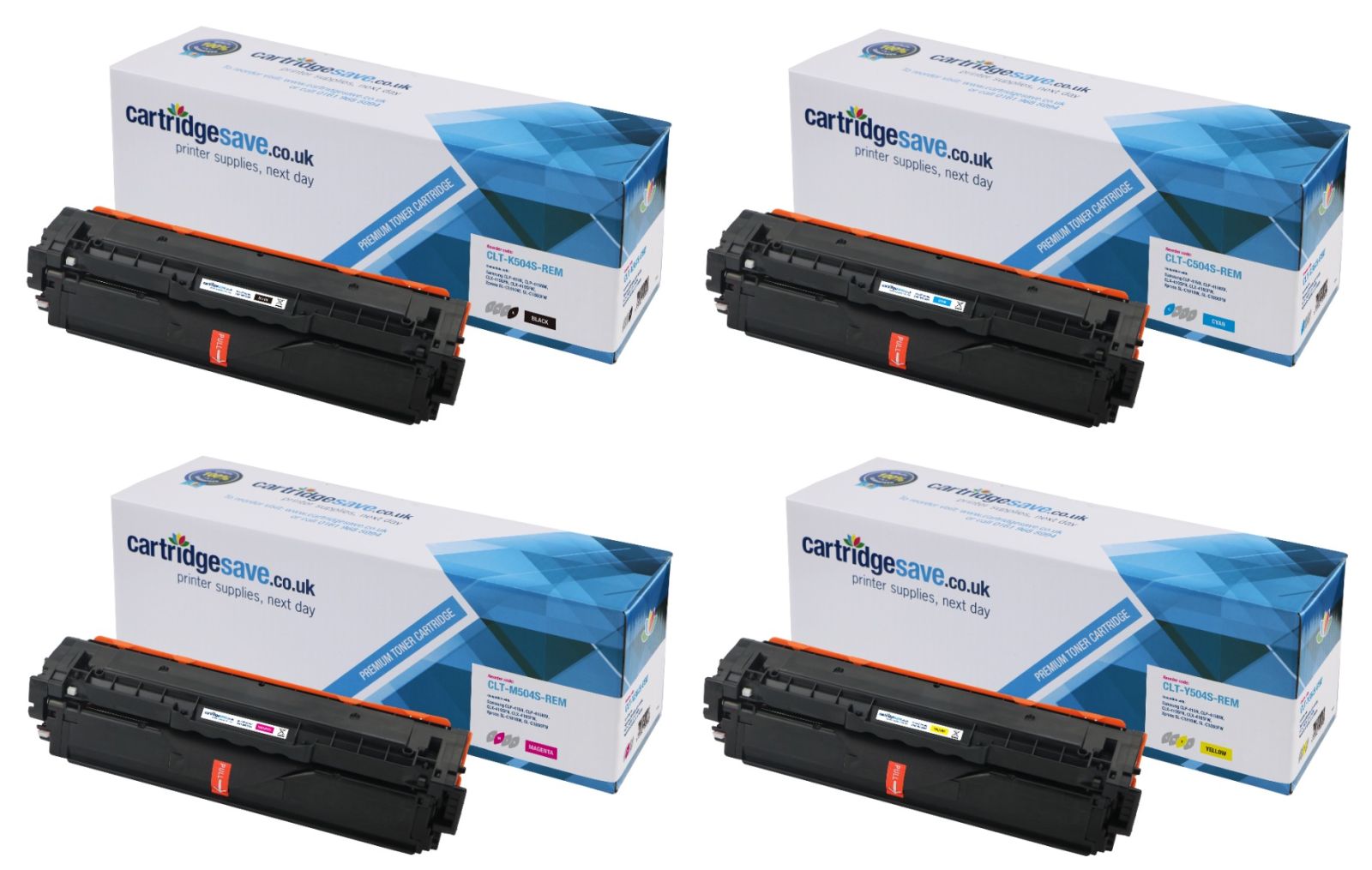 Compatible Samsung 504 4 Colour Toner Cartridge Multipack