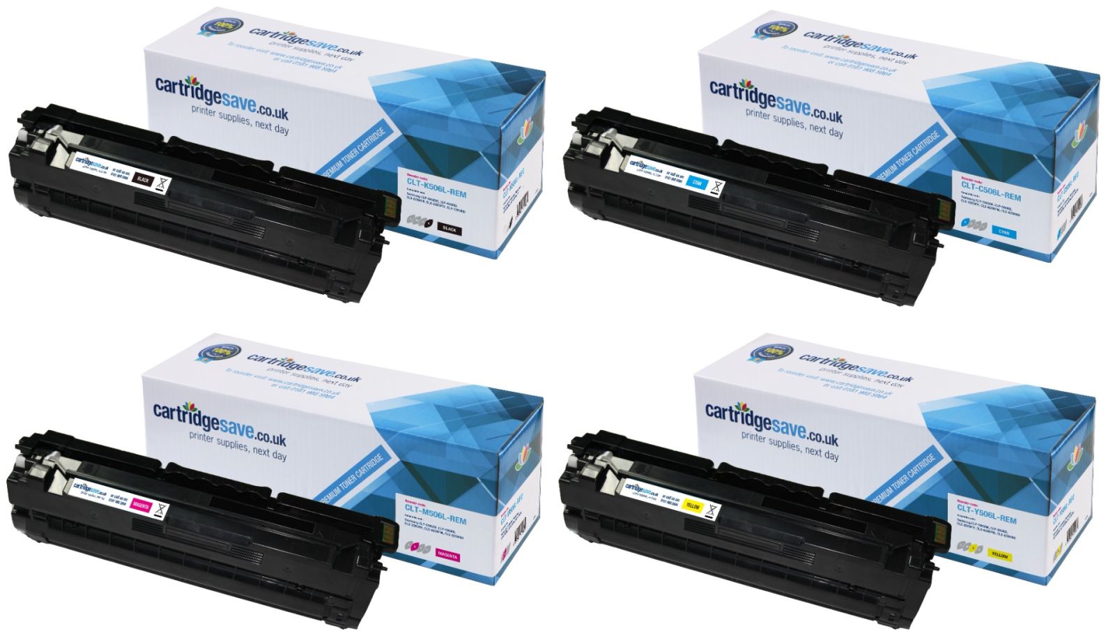 Compatible Samsung 506 High Capacity 4 Colour Toner Cartridge Multipack 