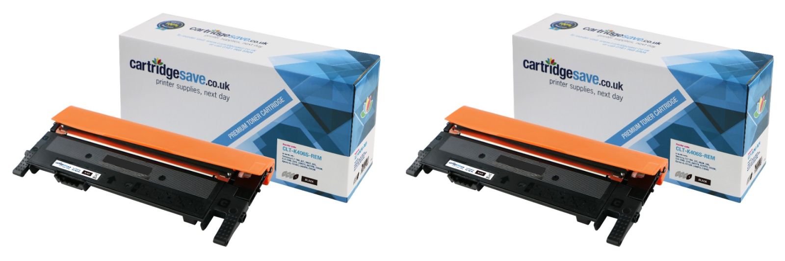 Compatible Samsung CLT-P406B Toner Cartridge Black Twin Pack (CLT-P406B/ELS)