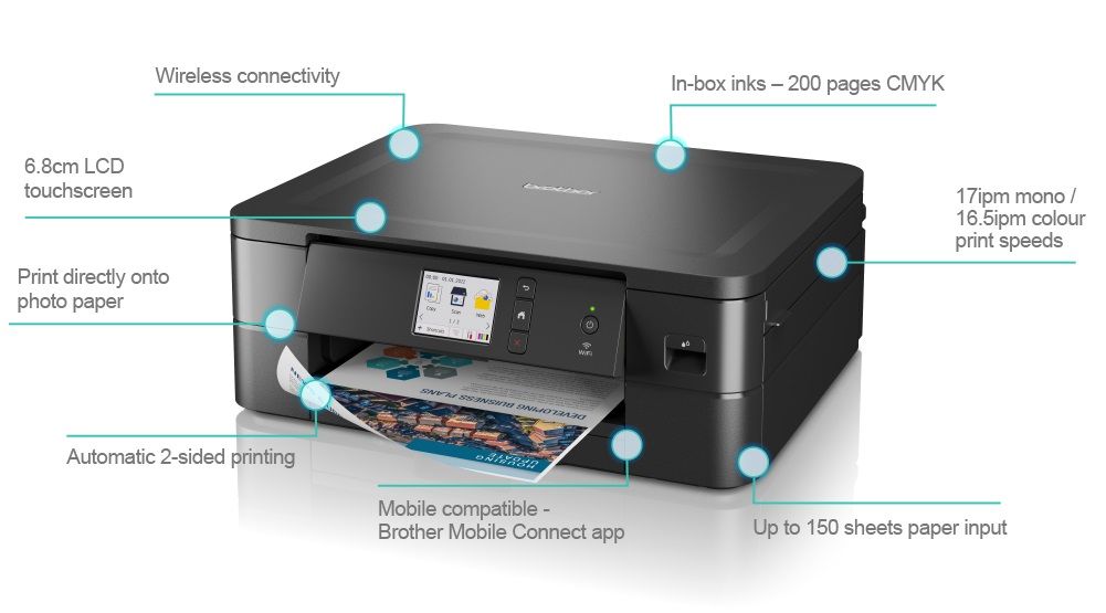 Brother DCP-J1140DW A4 Inkjet Printer