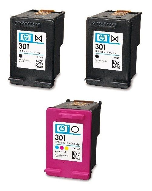 HP 301 2 x Black & 1 x Tri-Colour Ink Cartridge Multipack E5Y87EE