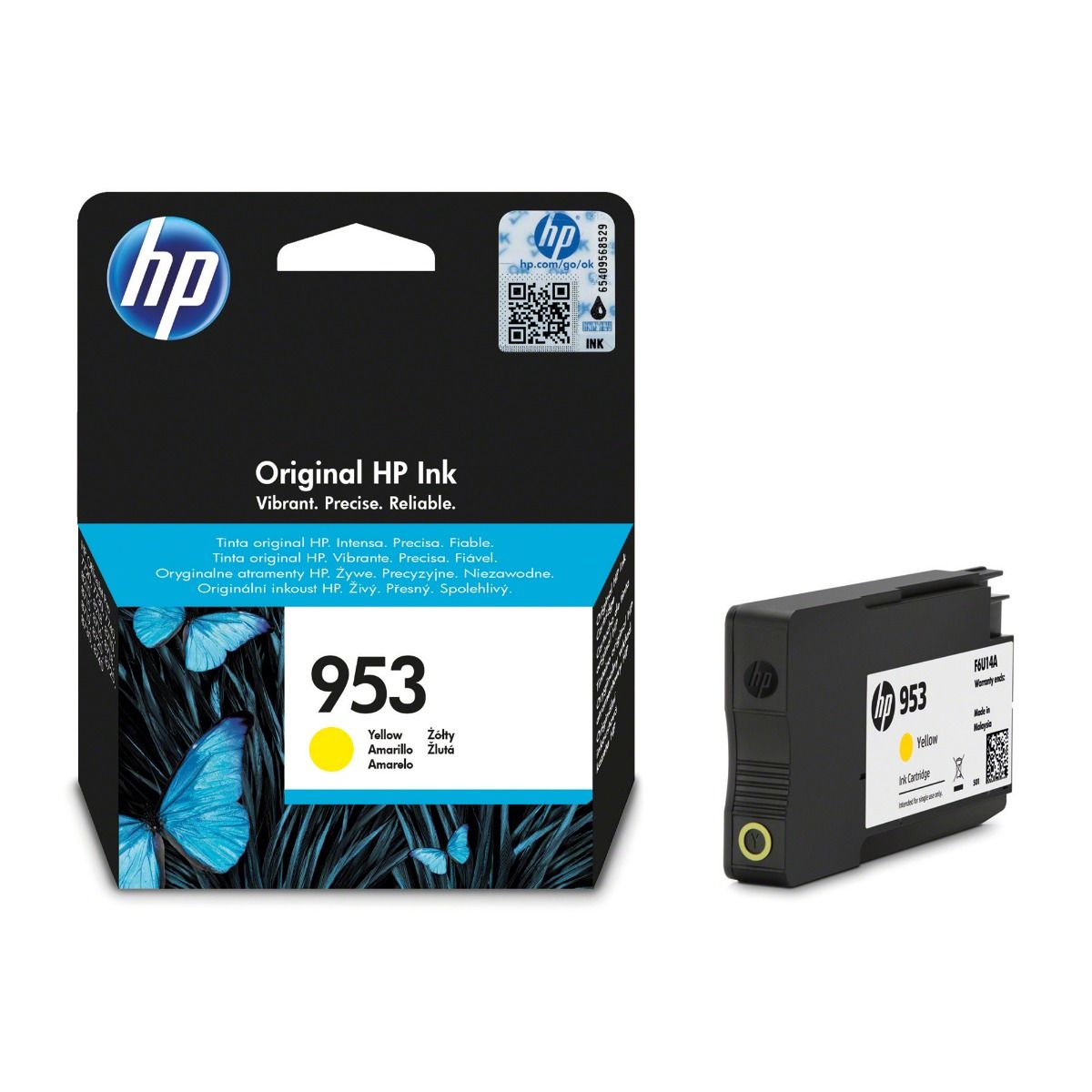 HP 953 Yellow Ink Cartridge - (F6U14AE)