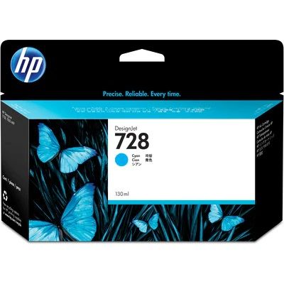 HP 728 High Capacity Cyan Ink Cartridge - (F9J67A)