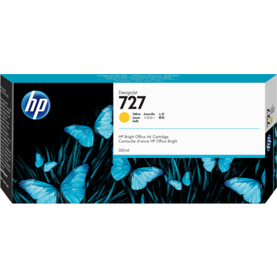 HP 727 Extra High Capacity Yellow Ink Cartridge - (F9J78A)