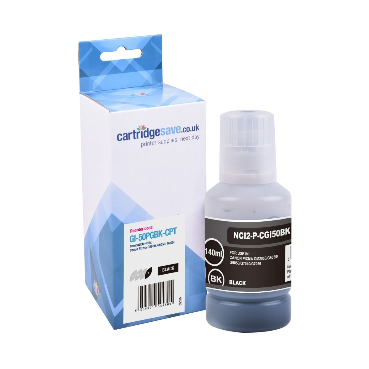 Compatible Canon GI-50PGBK Black Ink Bottle - (3386C001)