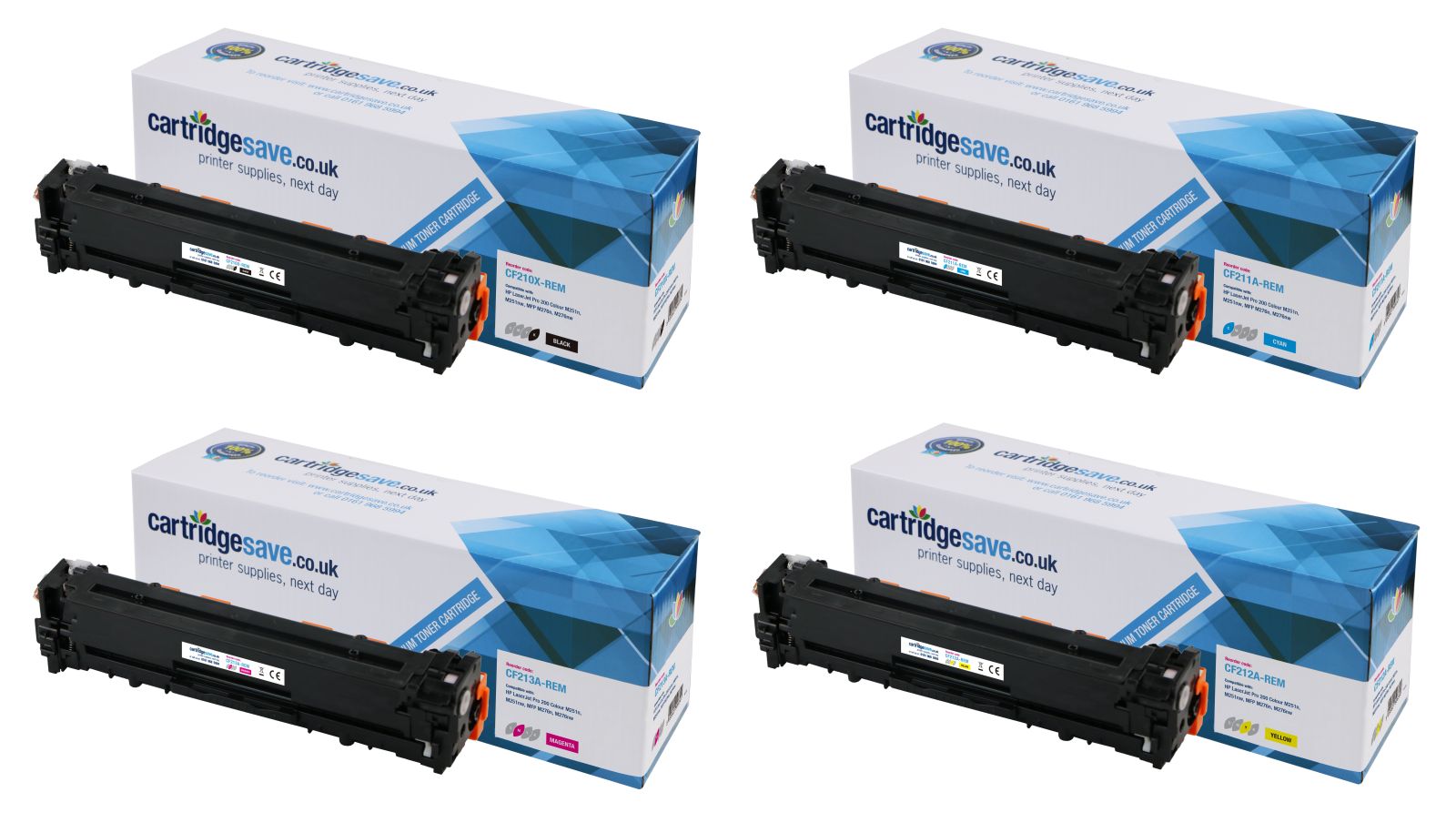 Compatible HP 131X / 131A 4 Colour Toner Cartridge Multipack