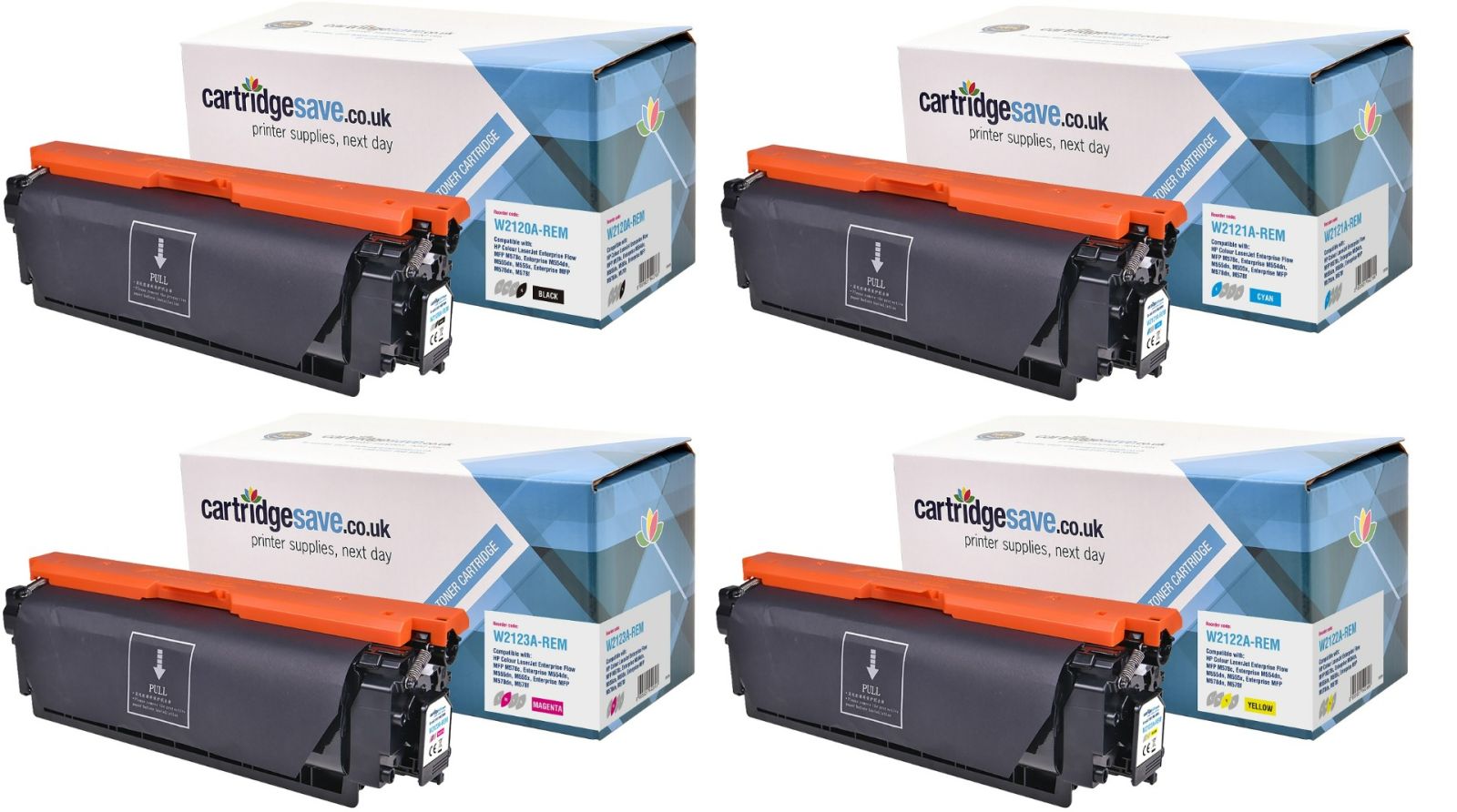 Compatible HP 212A 4 Colour Toner Cartridge Multipack