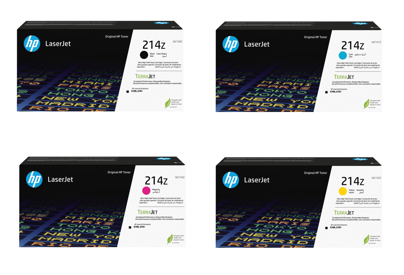 HP 214Z Extra High Capacity 4 Colour Toner Cartridge Multipack