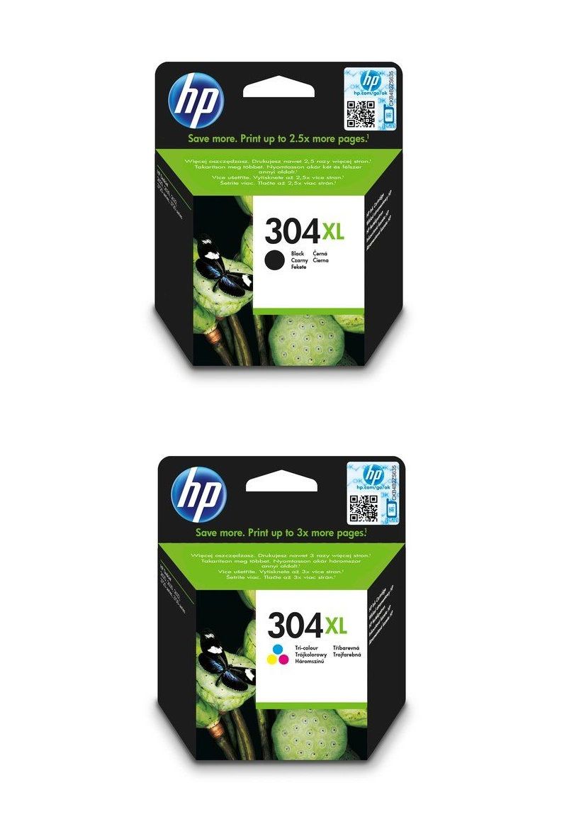 HP 304XL High Capacity Black & Tri-Colour Ink Cartridge Multipack