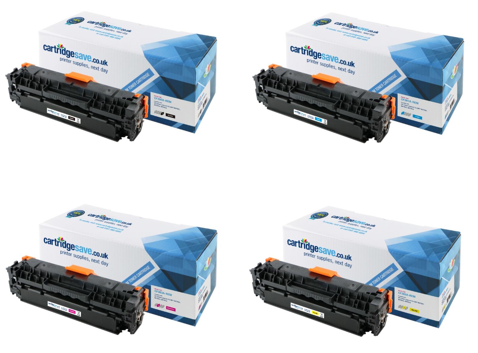 Compatible HP 312A / 312X 4 Colour Toner Cartridge Multipack